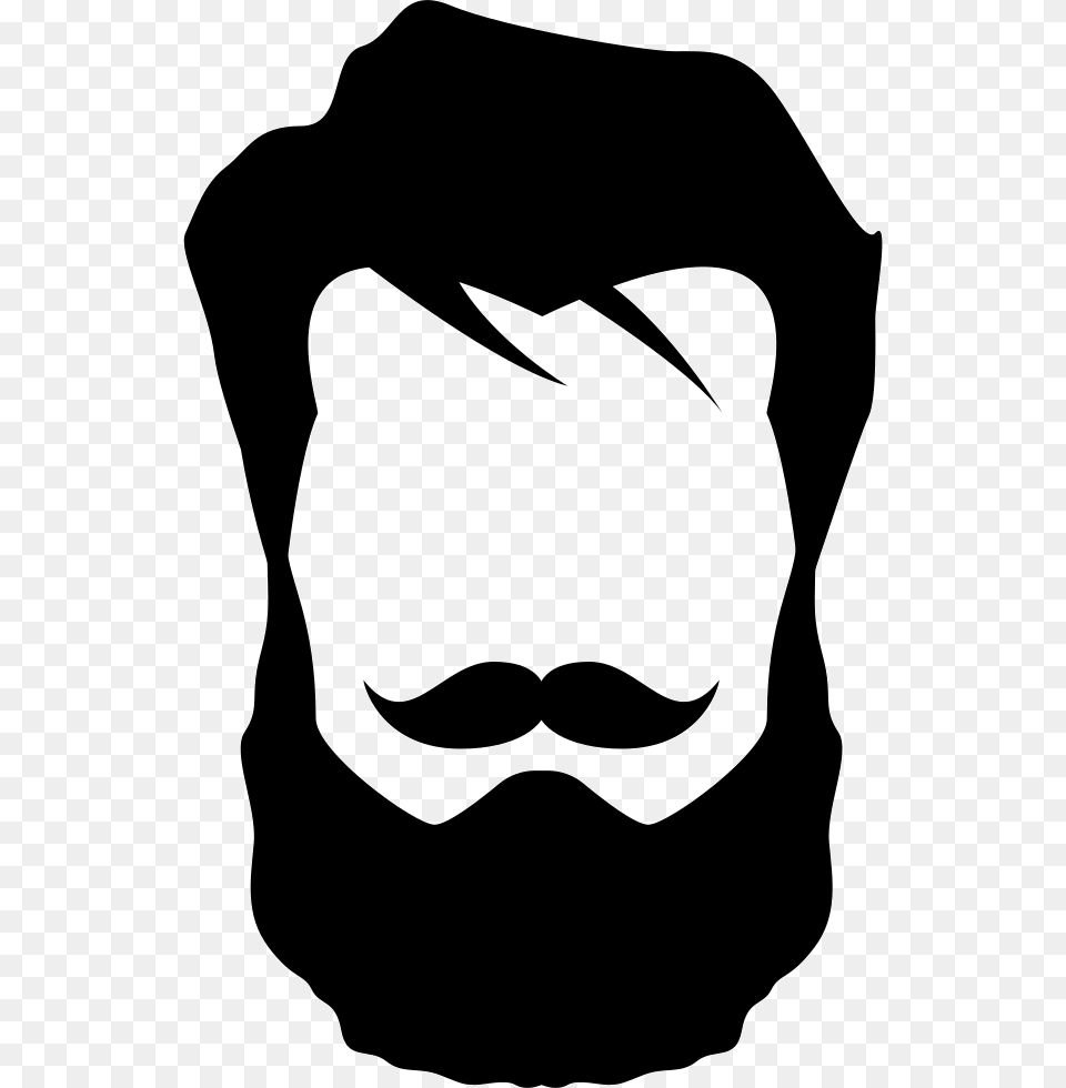 Beard Silhouette, Stencil, Head, Person, Face Free Transparent Png