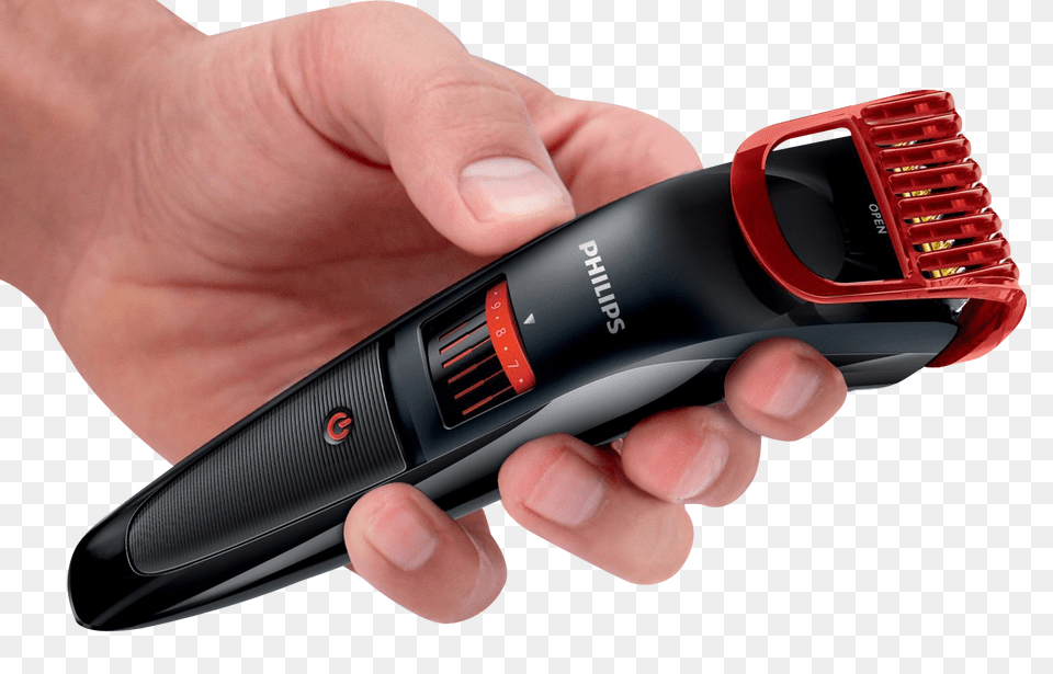 Beard Trimmer In Hand Image, Electrical Device, Microphone, Smoke Pipe, Weapon Free Png Download