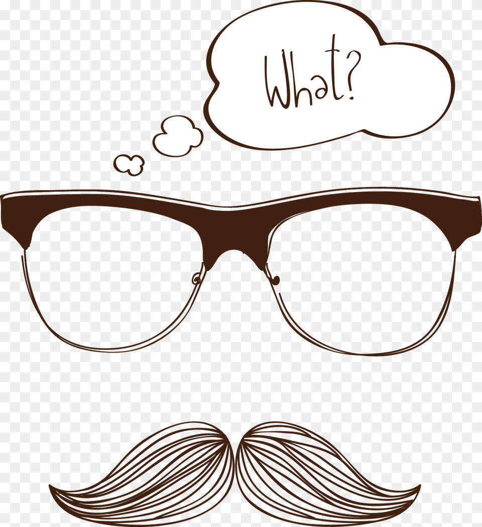 Beard Vector Moustache Drawing Glasses Image High, Accessories, Face, Head, Person Free Transparent Png