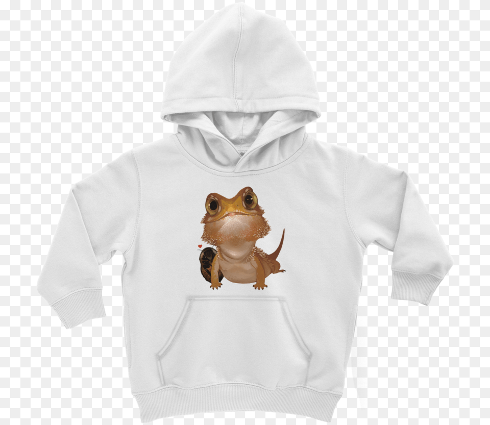 Bearded Dragon And Cockroach Brown Kids Hoodie Reptile, Clothing, Hood, Knitwear, Sweater Free Png