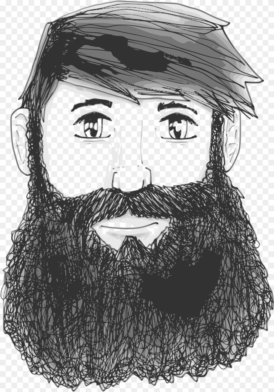Bearded Man Emoji From Apple Beard, Art, Drawing, Adult, Male Free Png Download