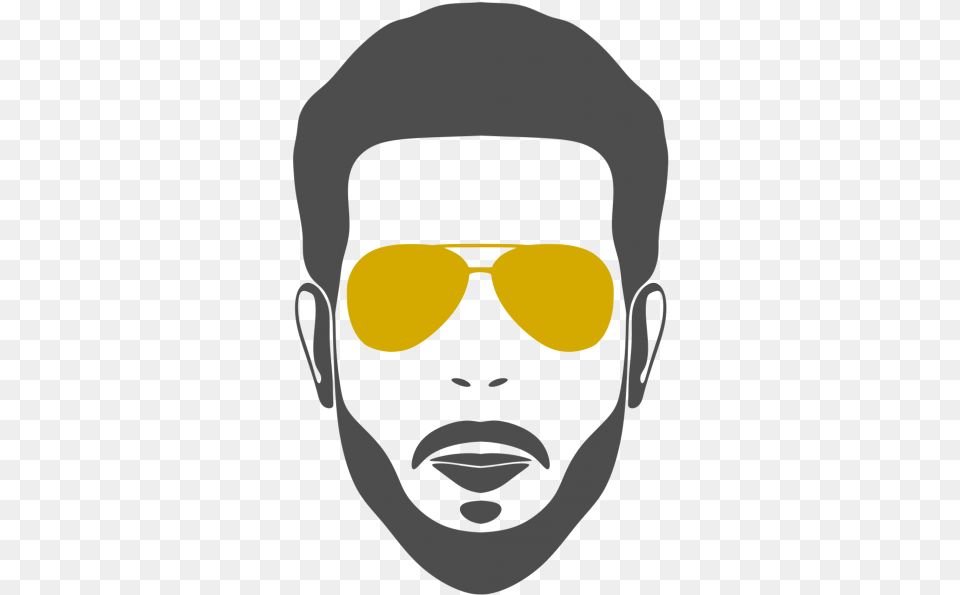 Bearded Man Face Vector, Accessories, Goggles, Sunglasses, Glasses Free Transparent Png