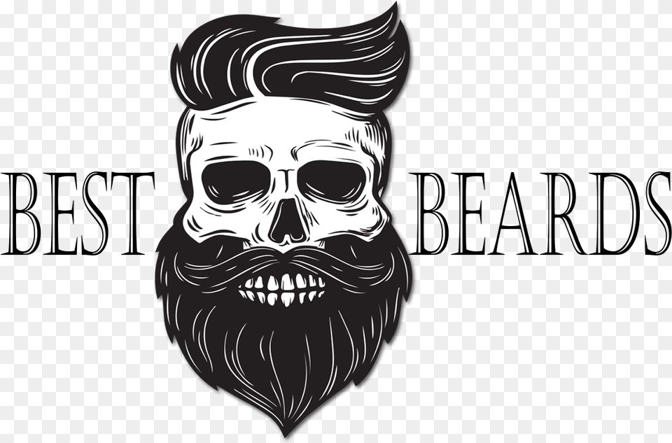 Bearded Skull, Art, Person, Drawing, Face Free Png Download
