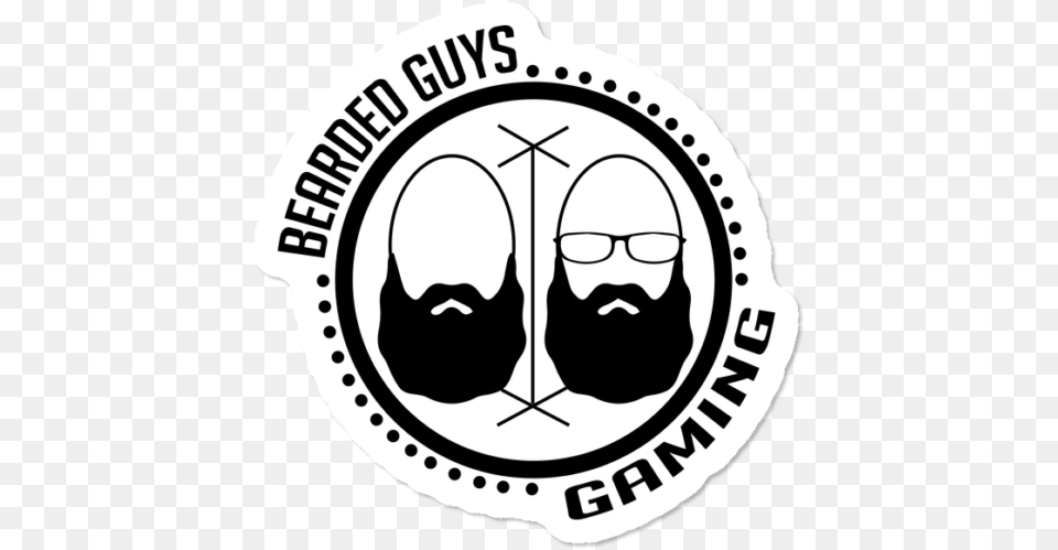 Beardedguysgaming Dual Beard Logo Stickers Circulos Marcos, Accessories, Glasses, Symbol, Emblem Free Transparent Png