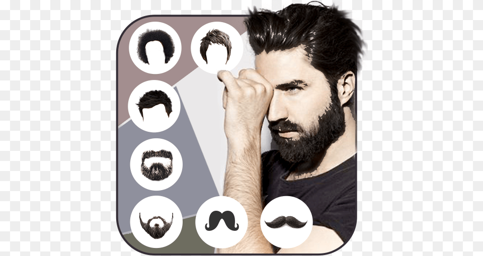 Beardhair U0026 Mustache Styles Apps On Google Play Shape A Full Beard, Person, Face, Head, Adult Png Image
