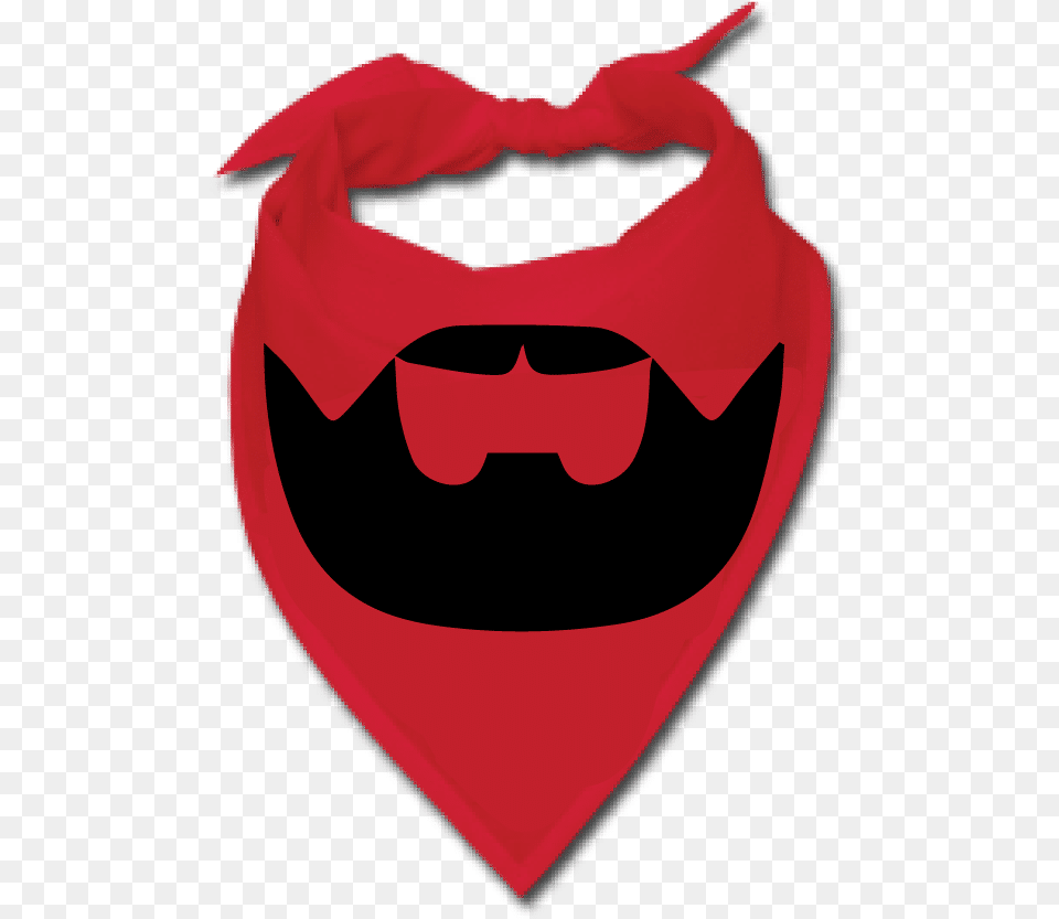 Beardilizer Logo Bandana Red Albanian Bandana, Accessories, Formal Wear, Tie, Person Free Png