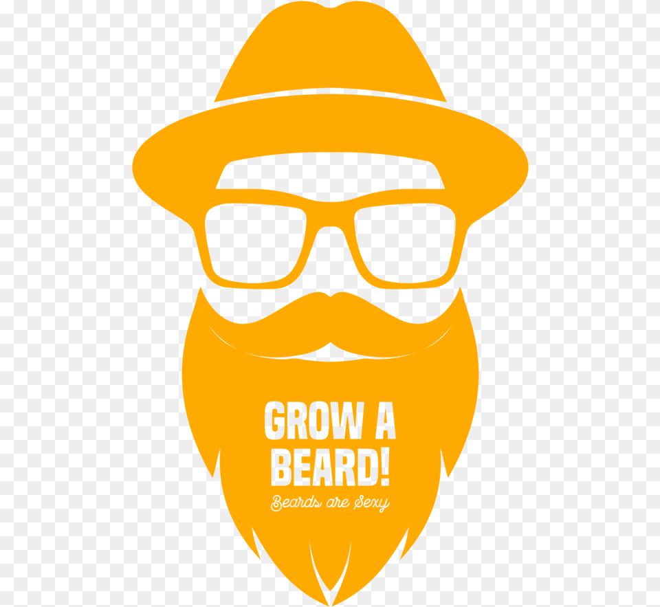 Beards Are Sexy Mens Printed Vest Beard Logo Yellow, Accessories, Glasses, Adult, Person Free Png