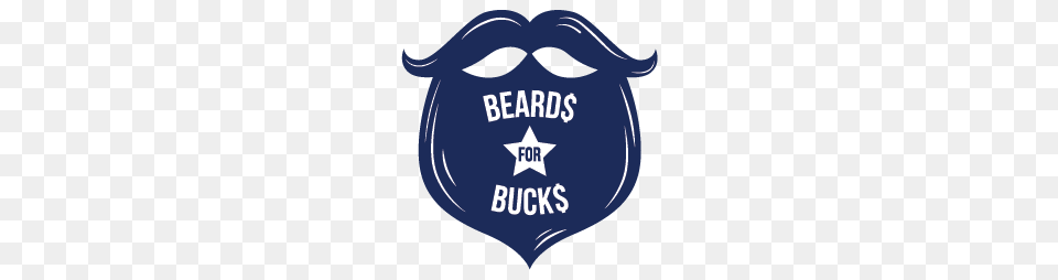 Beards For Bucks Logo Lowres Cac, Badge, Symbol, Person Free Png Download