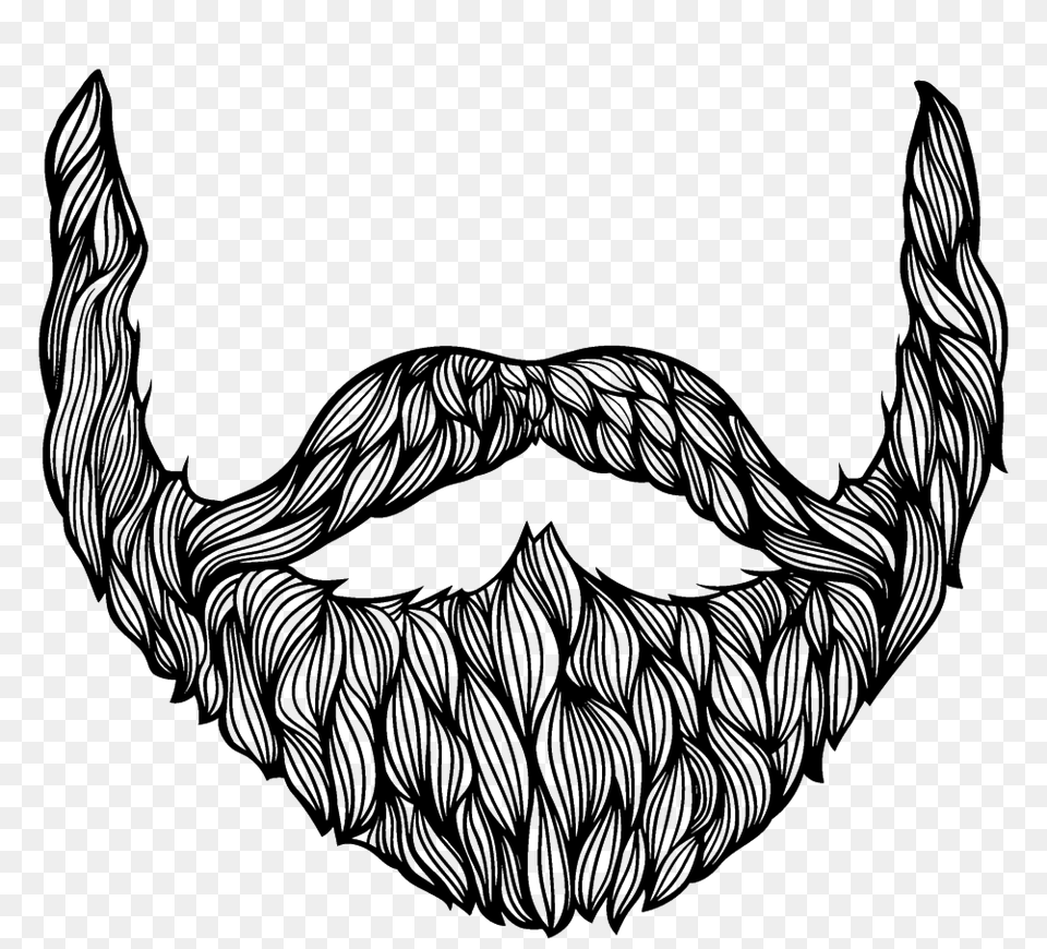 Beards Transparent Drawing Of A Beard, Face, Head, Person, Mustache Png