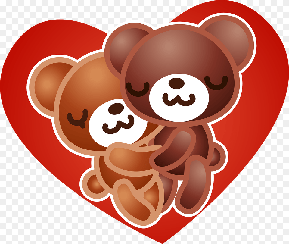 Bears Are Framed In A Red Heart Clipart, Dynamite, Weapon Free Transparent Png