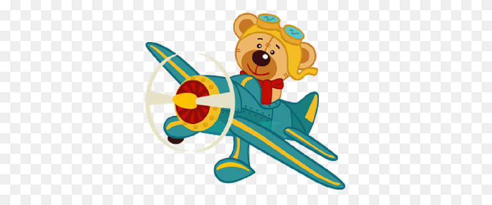 Bears Cartoon Clip Art Baby Bear Cartoon Teddy, Aircraft, Transportation, Vehicle, Toy Png