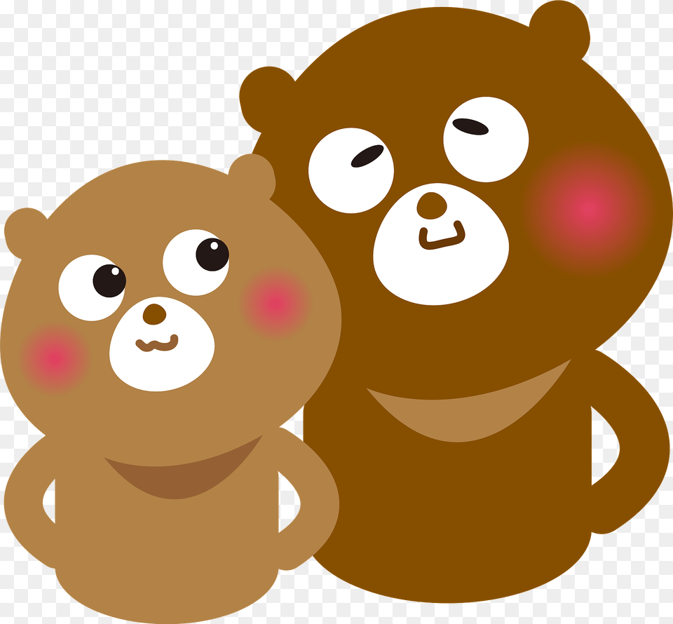 Bears Couple Clipart, Animal, Bear, Mammal, Wildlife Free Png