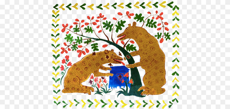 Bears Illustration, Pattern, Art, Animal, Dinosaur Png Image