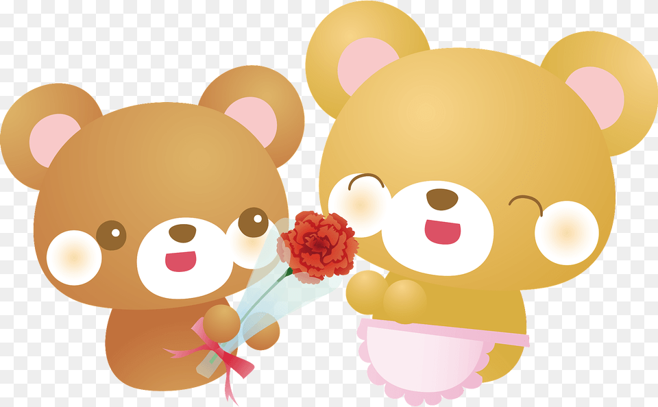Bears Mother And Son Clipart, Cream, Dessert, Food, Ice Cream Free Png