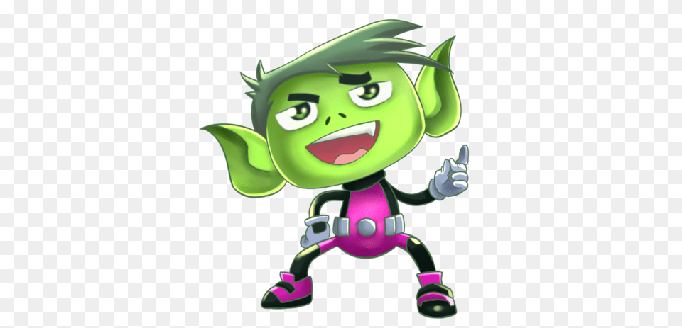 Beast Boy, Elf, Green, Purple, Baby Png Image