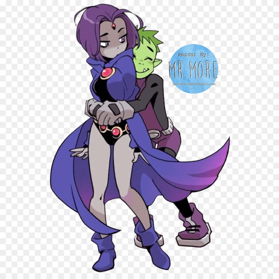 Beast Boy And Raven, Book, Comics, Publication, Baby Free Transparent Png