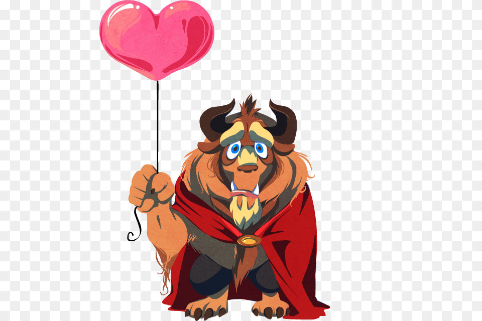 Beast Fluffy Beast Wallpaper And Background Beauty And The Beast Heart, Balloon, Person, Face, Head Free Png