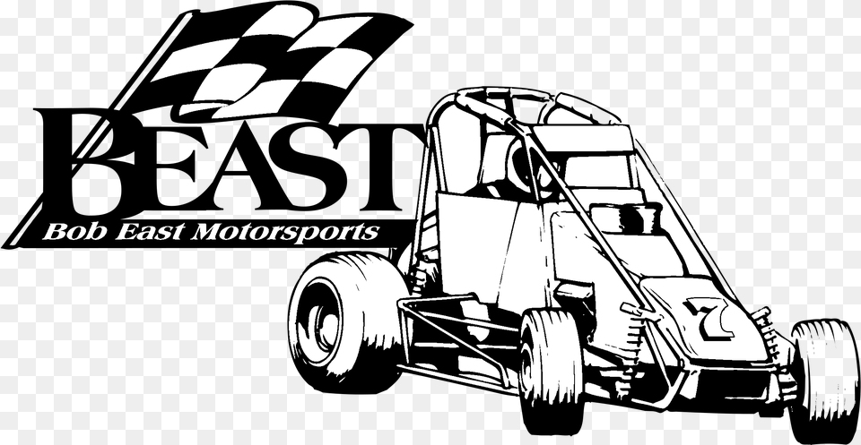 Beast Logo Svg Vector Midget Race Car Decal, Grass, Lawn, Plant, Machine Png Image