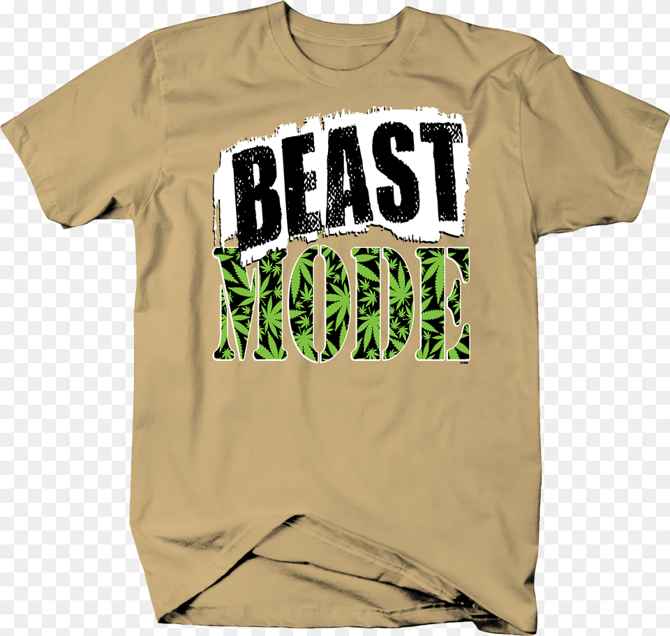 Beast Mode Smoke Marijuana Weed 420 Blaze It High Joint T Shirt, Clothing, T-shirt Free Png Download