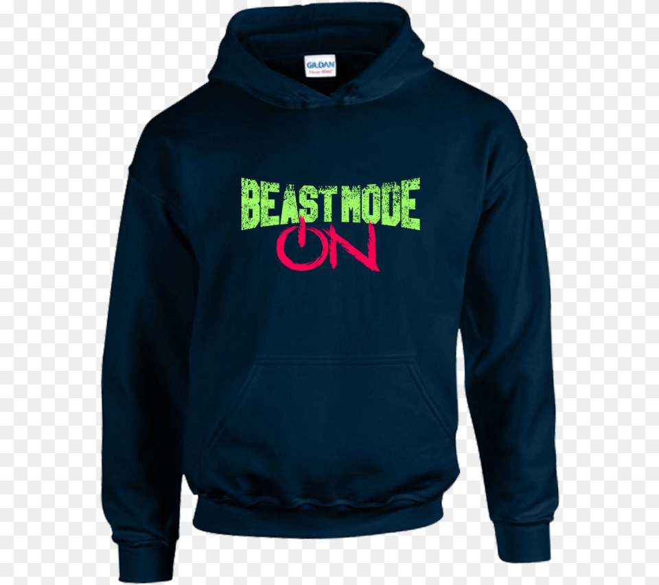 Beast Mode Unisex Hoodie Gildan Hooded Sweatshirt Forest Green, Clothing, Knitwear, Sweater, Hood Png