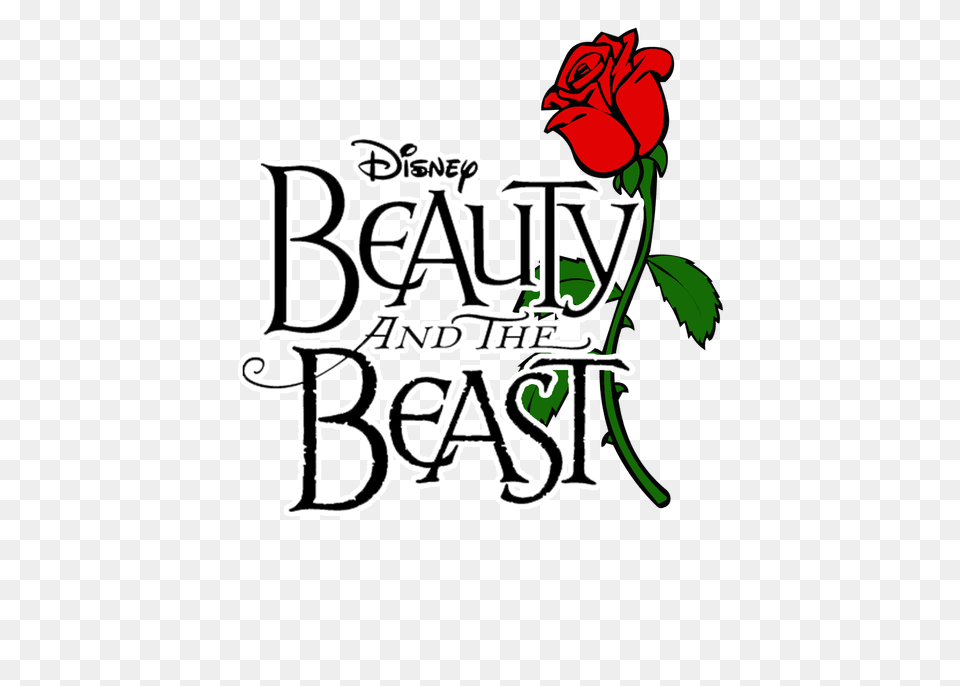 Beast Musical Clipart Beauty And The Beast Design Rose, Flower, Plant Png Image