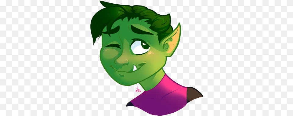 Beastboy Cartoon, Green, Elf, Art, Graphics Png Image