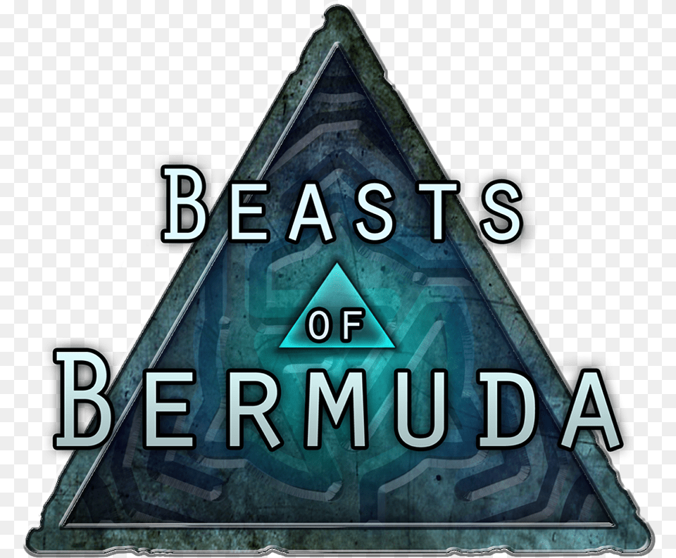 Beasts Of Bermuda Beasts Of Bermuda Logo, Triangle, License Plate, Transportation, Vehicle Free Png Download