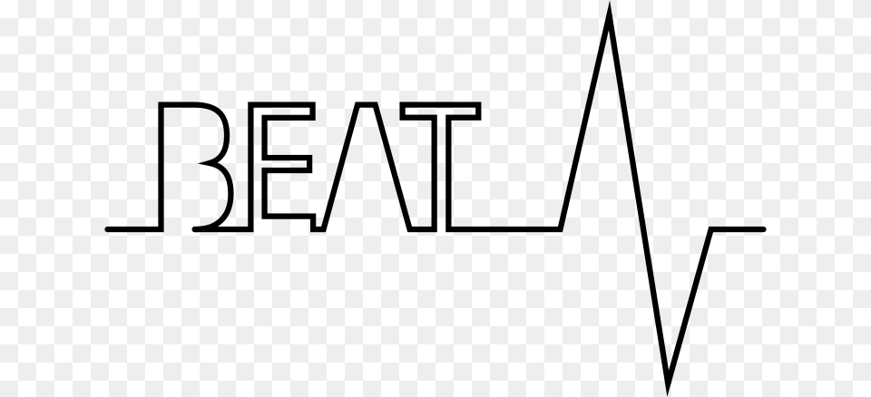 Beat Typography Beat, Gray Png Image