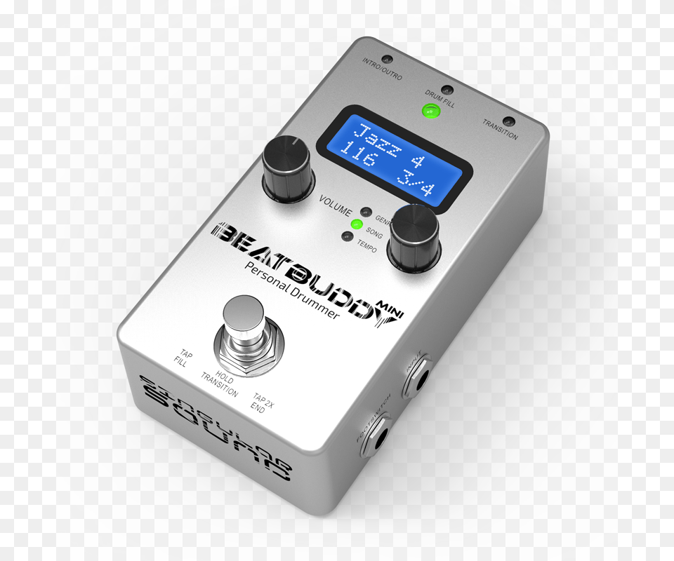 Beatbuddy Mini Guitar Pedal Drum Machine Guitar Pedal Drum, Computer Hardware, Electronics, Hardware, Monitor Free Png