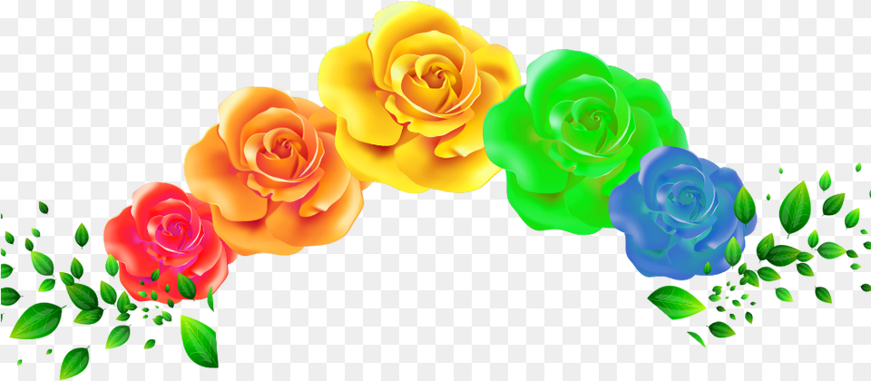 Beatiful Rosecrown Lgtb Raibowcrown Picsart Stickerar Garden Roses, Art, Flower, Graphics, Plant Free Transparent Png