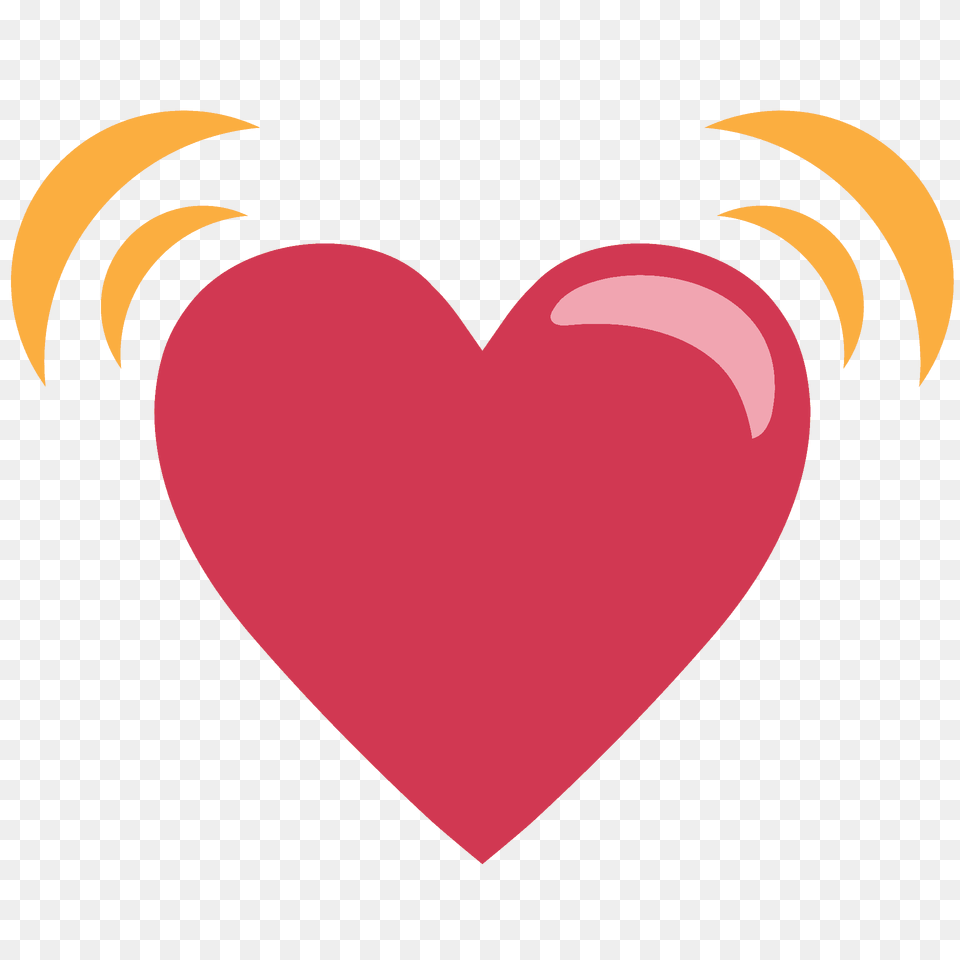Beating Heart Emoji Clipart Png