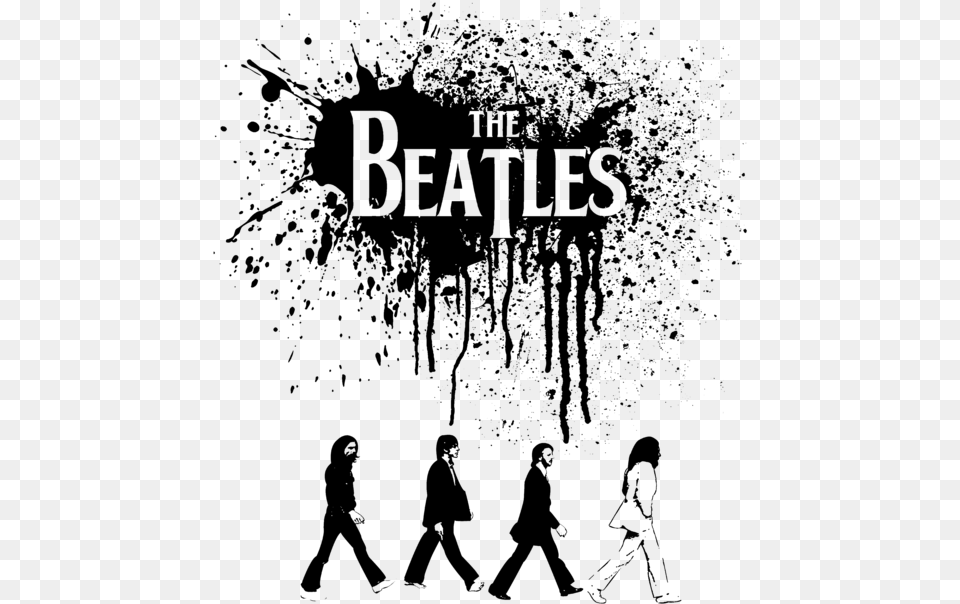 Beatles Abbey Road Cartoon, Gray Png