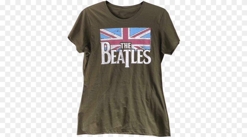 Beatles Distressed Logo Vintage Graphic T Shirt Beatles Flag T Shirt, Clothing, T-shirt Free Transparent Png