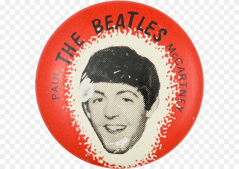 Beatles Paul Mccartney Circle, Badge, Symbol, Logo, Adult Free Png