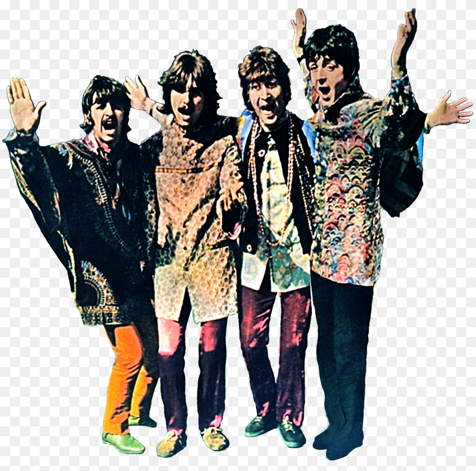 Beatles We Are The Walrus Cutouts Beatles Beatles Movies Magical Mystery Tour, Clothing, Coat, Adult, Person Free Transparent Png