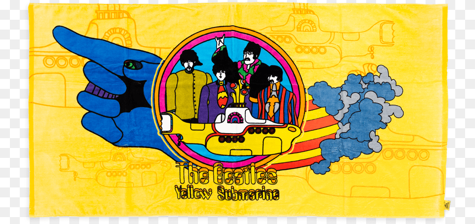 Beatles Yellow Submarine Towel, Advertisement, Poster, Person, Baby Png Image