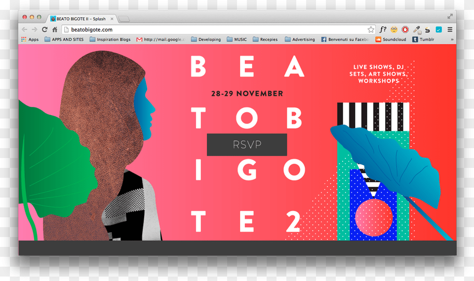 Beato Bigote Is A Multidisciplinary Festival Featuring Poster, Electronics, Screen, Computer Hardware, Monitor Png
