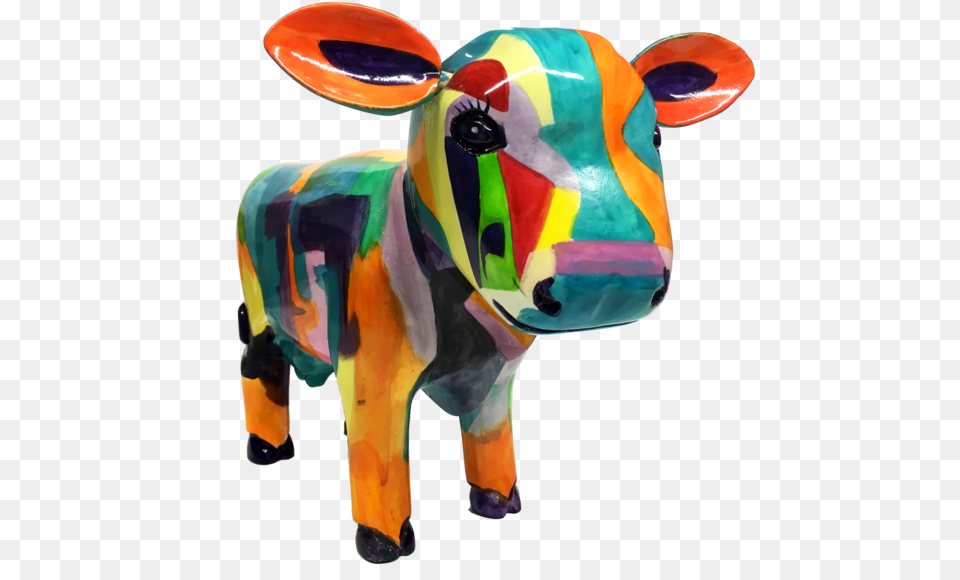 Beatrice Painted Sculpture Painted Animal Sculptures, Cattle, Livestock, Mammal Png