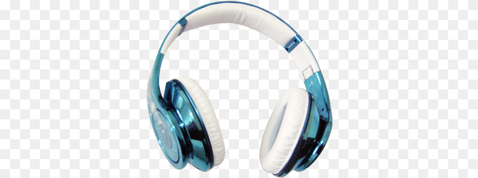 Beats By Dre Studio Blue White Headphones Transparent Headphone Beats, Electronics, Appliance, Blow Dryer, Device Free Png Download