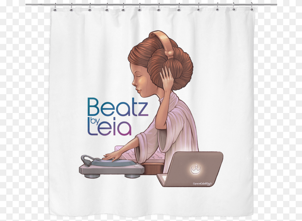 Beatz By Leia Shower Curtain Hoodie, Adult, Person, Female, Woman Free Png
