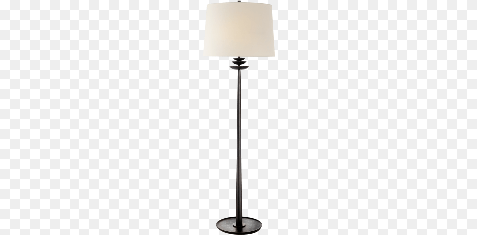 Beaumont Floor Lamp In Aged Iron With Linen Shade Circa Lighting, Lampshade, Table Lamp, White Board Png Image