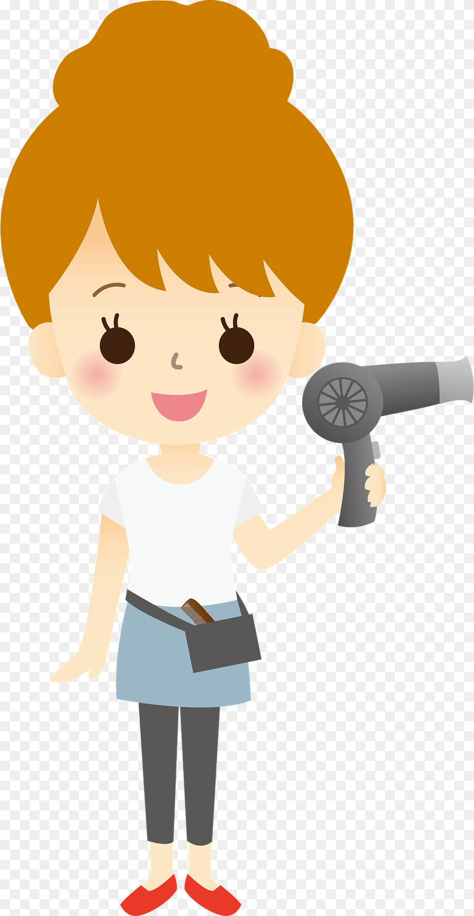 Beautician Hairdresser Woman Clipart, Baby, Person, Device, Electrical Device Free Transparent Png