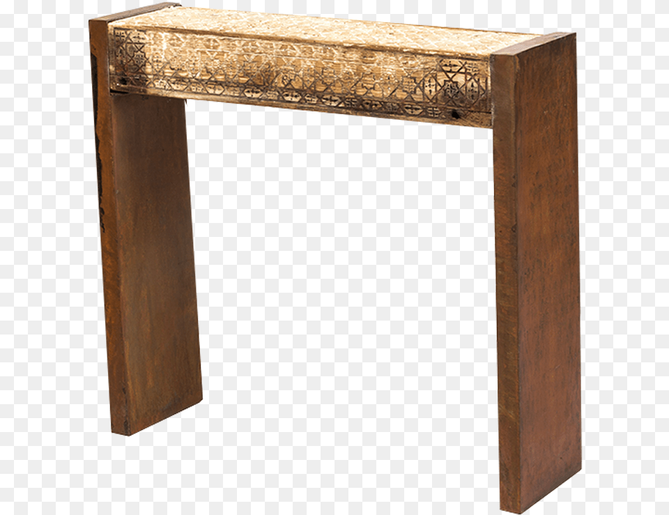Beautiful And Old Cedar Wood Beam Sculpts With Its Wood, Desk, Furniture, Table, Bench Png