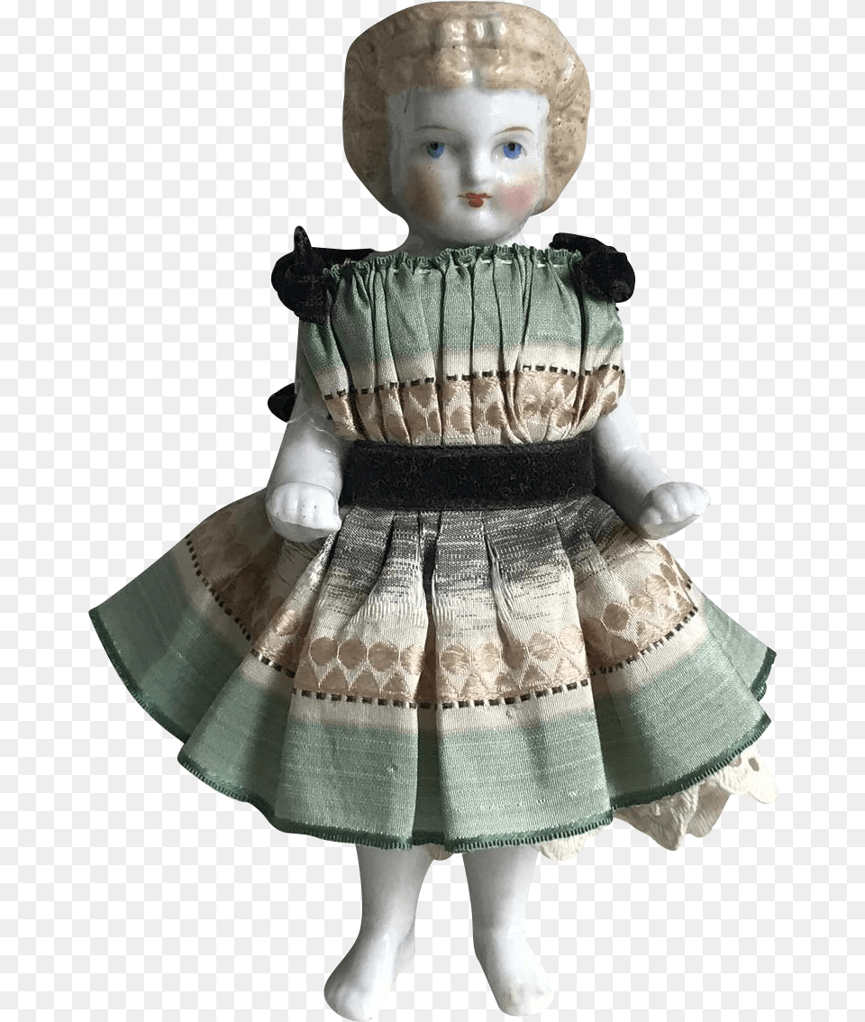 Beautiful Antique Frozen Charlotte China Doll Figurine, Toy, Face, Head, Person Free Png Download