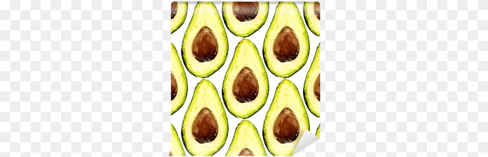 Beautiful Avocado Repeated Pattern Consisted Of Halves Avocado, Banana, Food, Fruit, Plant Free Png Download