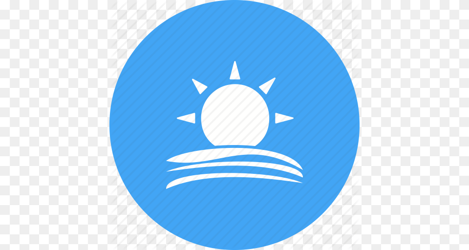 Beautiful Blue Color Nature Orange Sky Sunset Icon, Logo, Sphere Png Image