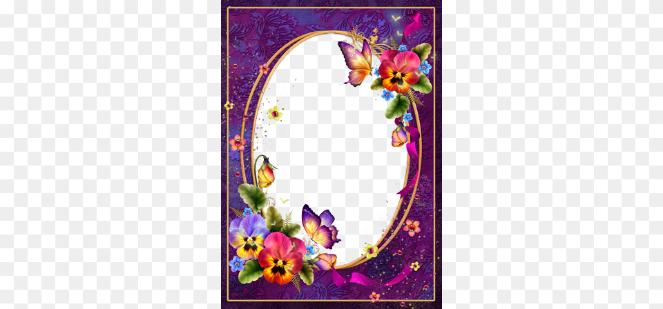 Beautiful Bright Day With Charming Pansies Diwali Photo Frames Hd, Art, Floral Design, Graphics, Pattern Png