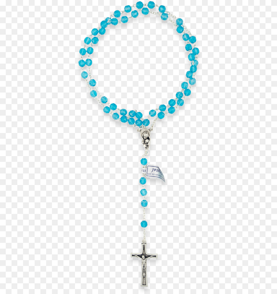 Beautiful Catholic Rosary With Rosette Beads And Gold Tone, Accessories, Symbol, Cross, Bracelet Free Png