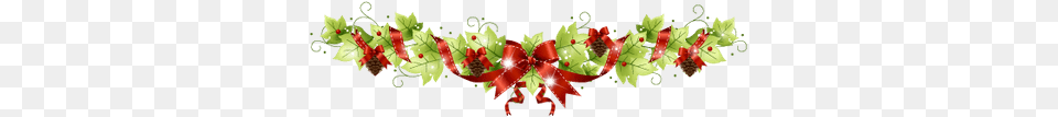 Beautiful Christmas Garland Stickpng Garland Christmas Art, Floral Design, Graphics, Leaf Free Transparent Png