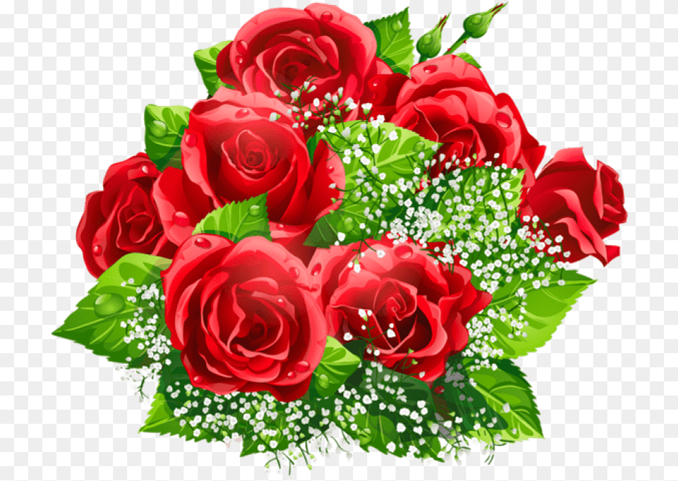 Beautiful Clipart Rose Bouquet La Multi Ani Fericiti, Flower, Flower Arrangement, Flower Bouquet, Plant Free Png